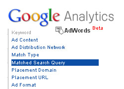 Matched Search Query Reporting in Google Analytics