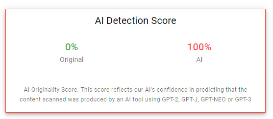 Originality.ai AI content detection tool