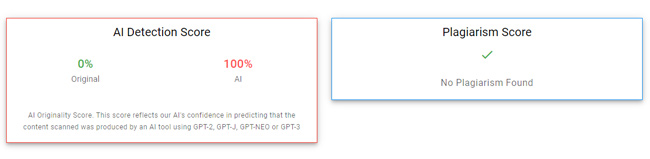 Originality.ai AI and plagiarism detection tool 