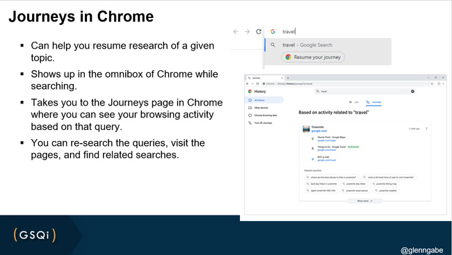 Journeys in Chrome