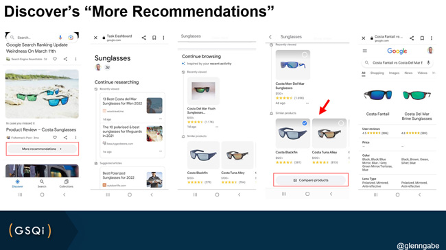 Discover's More Recommendations feature