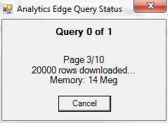 Analytics Edge Query Status