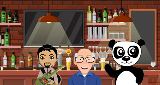 Barry, John, and Panda walk into a bar.