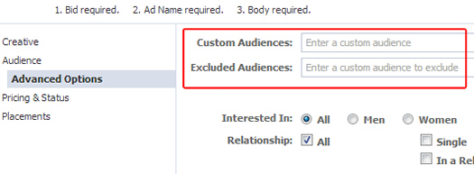 Combining Custom Audiences to Enhance Targeting