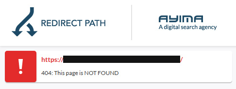 Spam page 404ing to users but not to search engines.