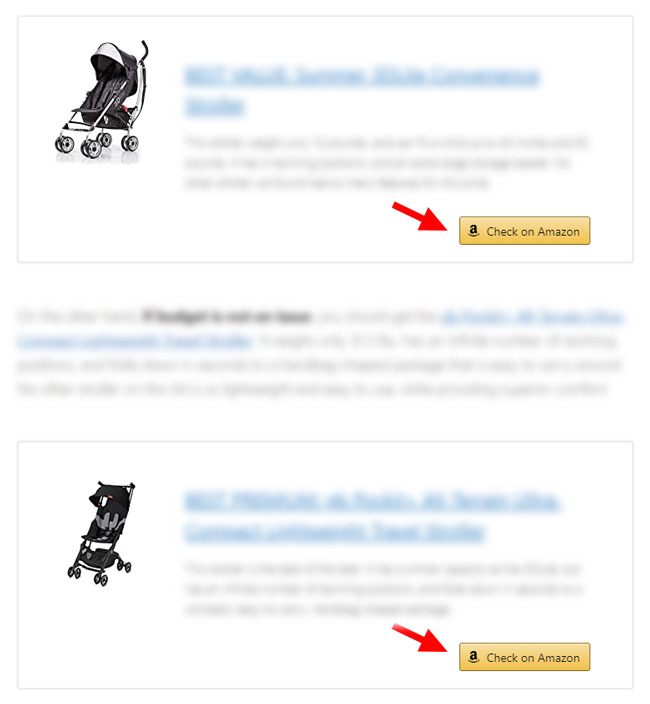 Linking to just Amazon from affiliate sites.