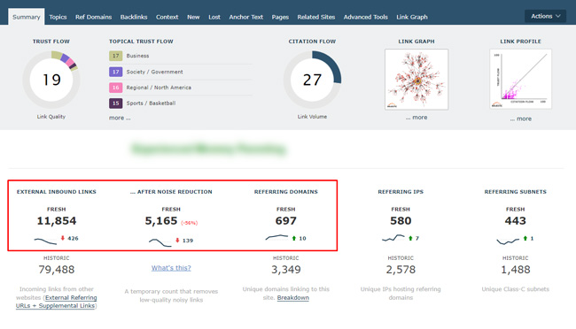 Site with low link count surging during the December Product Reviews Update.