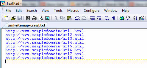 Copy URLs to a Text File