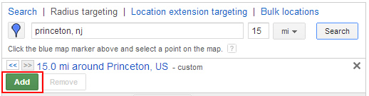 Adding Radius Targeting in Enhanced Campaigns