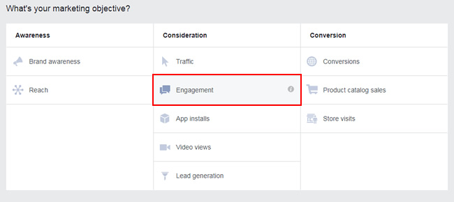 Boost a Facebook post via Ads Manager. 