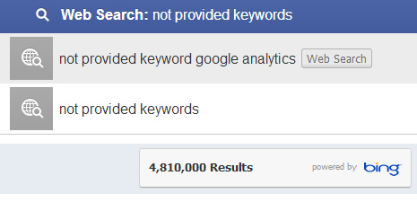 Facebook Graph Search Results and Not Provided