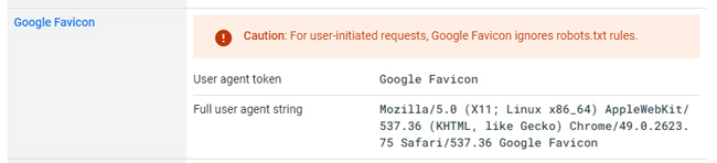 Google Favicon user-agent (crawler).