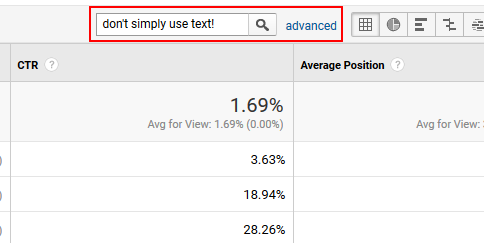 Advanced filtering in Google Analytics.