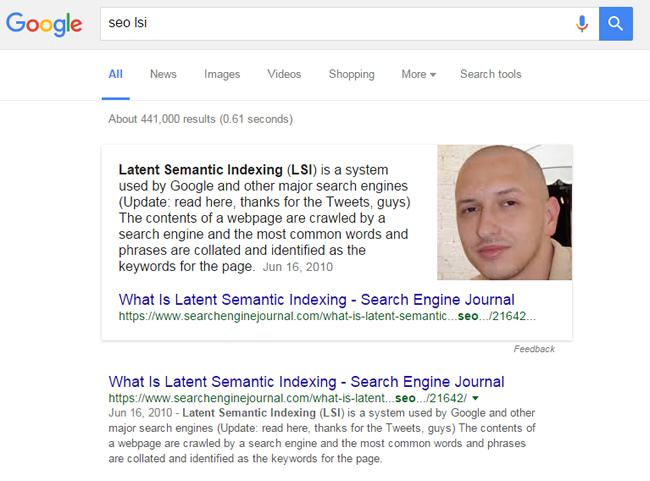 Featured Snippet for SEO LSI