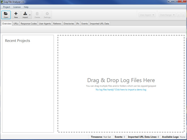 Screaming Frog Log Analyzer for checking traffic.