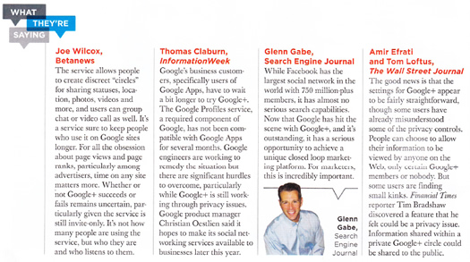 Glenn Gabe in Direct Marketing News Regarding Google+