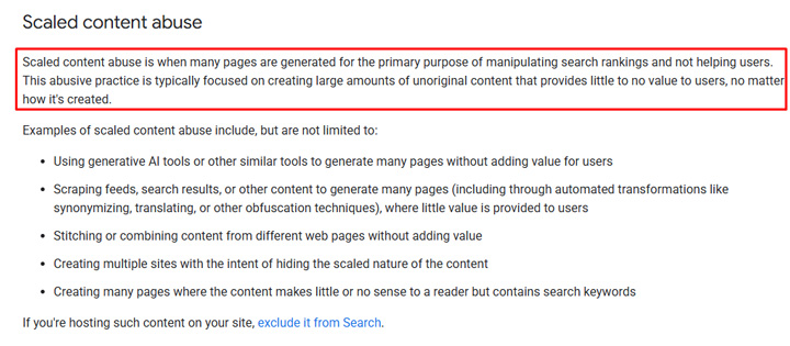 Scaled content abuse spam policy about low-quality content versus high-quality and valuable content.