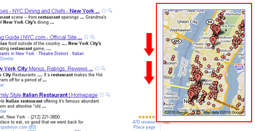 Google Testing Stationary and Scrolling Maps for Local Search