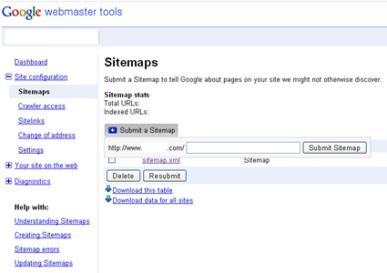 Submitting a Google News sitemap via Google Webmaster Tools.