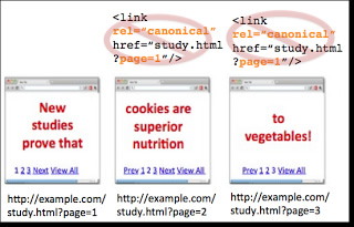 Incorrectly canonicalizing component pages to page one in the pagination. 