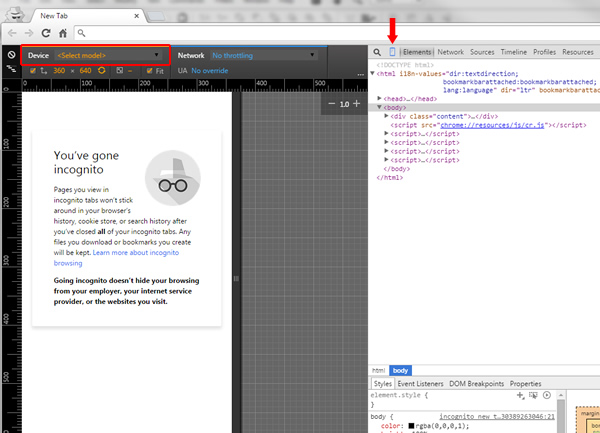 Checking Mobile Rankings Using Chrome Developer Tools