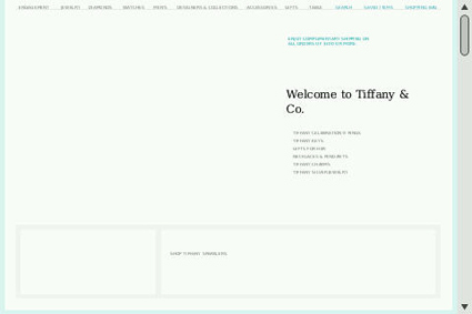 Tiffany's content not rendering on mobile browsers.