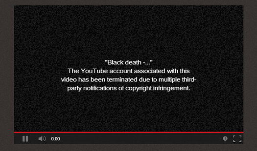 More Copyright Infringement Notice for YouTube Videos