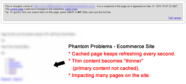 Ecommerce Site with Phantom Problems