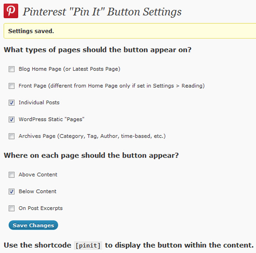 Pinterest WordPress Plugin