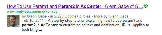 Author Details in the SERPs