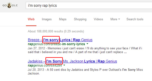 Rap Genius I'm Sorry