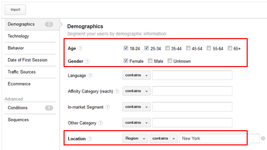 Combining Demographics to Create Advanced Remarketing Lists