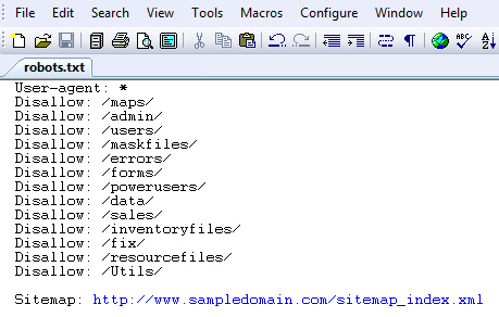 Sample Robots.txt File