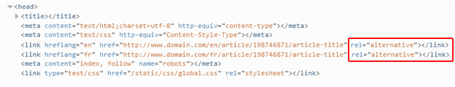 Hreflang Using Alternative vs. Alternate