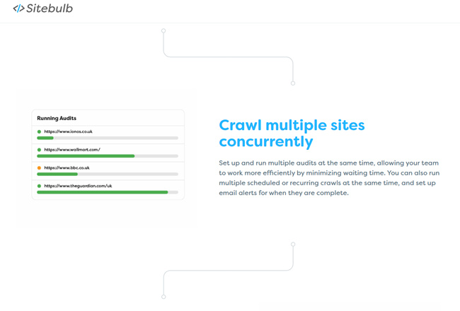 Crawl multiple sites using Sitebulb Server