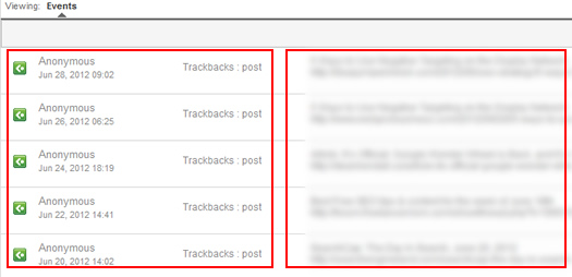 Viewing Trackbacks in Google Analytics Social Reports