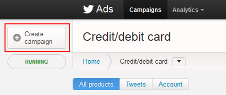 Create a keyword targeting campaign in Twitter Ads