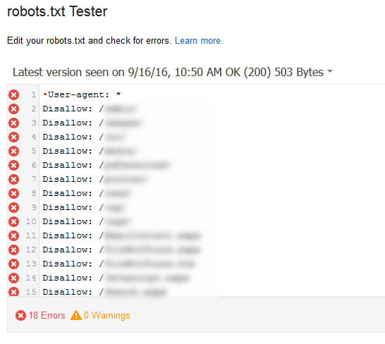 UTF8-BOM in robots.txt Tester in GSC