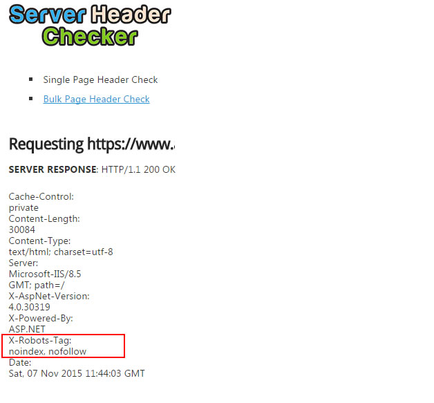 How To Check The XRobotsTag For Noindex and Nofollow Directives