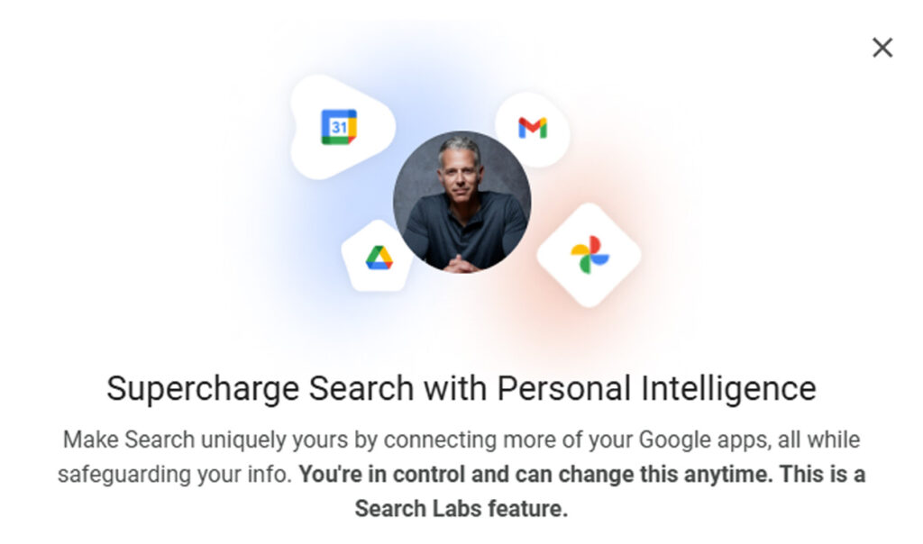 Personal Intelligence in Gemini and AI Mode
