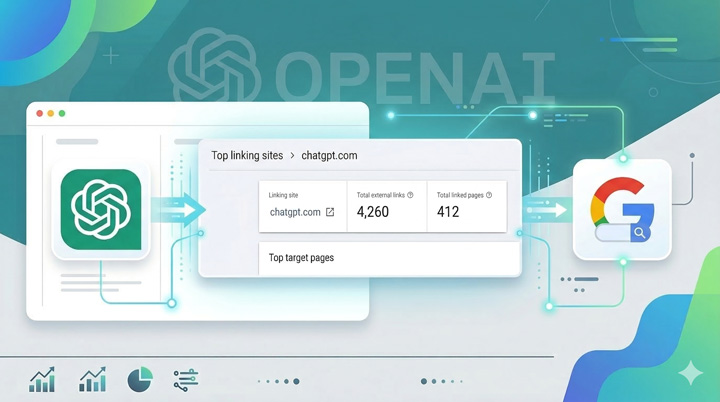 ChatGPT shared conversations in Google Search Console links reporting