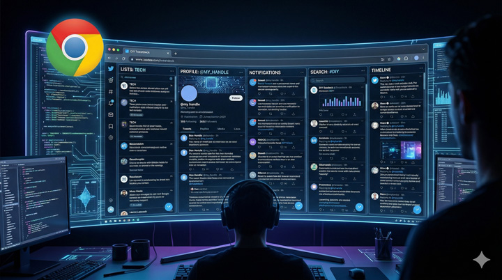 How to create a DIY tweetdeck or X Pro replacement using Chrome