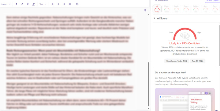 More AI-generated content detected with the August 2026 spam update.